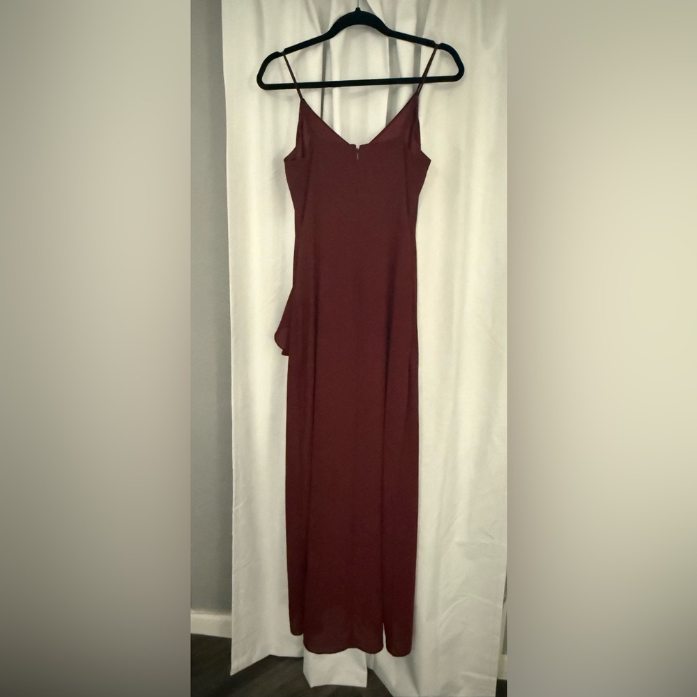 Elegant Express Burgundy Evening Gown